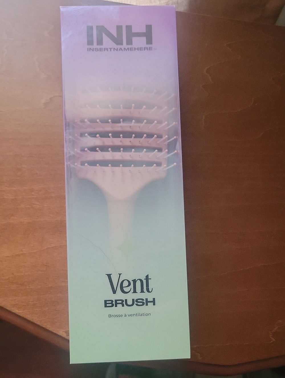 INH Pink Vent Brush – Lightweight Detangling Paddle Brush